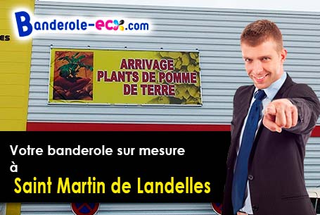 Banderole pas cher pour vos événements à Saint-Martin-de-Landelles (Manche/50730)