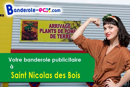 A Saint-Nicolas-des-Bois (Manche/50370) fourniture de votre banderole pas cher