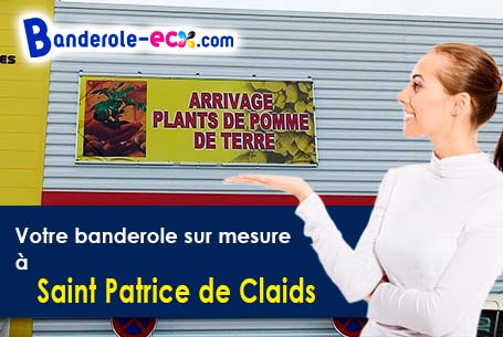 Banderole personnalisée pour vos événements à Saint-Patrice-de-Claids (Manche/50190)