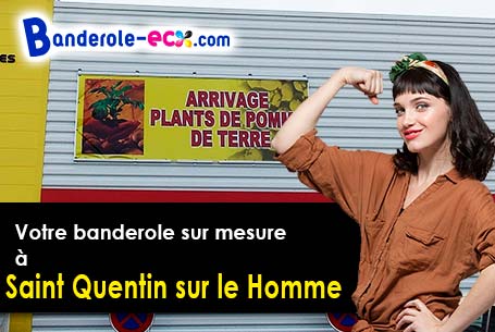 Banderole publicitaire pour vos événements à Saint-Quentin-sur-le-Homme (Manche/50220)