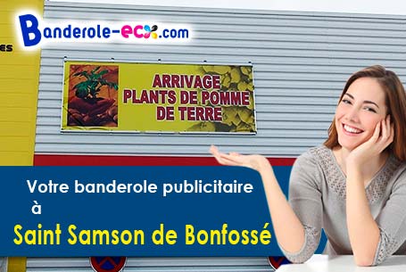 A Saint-Samson-de-Bonfossé (Manche/50750) fourniture de votre banderole personnalisée