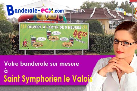 Banderole publicitaire pour vos événements à Saint-Symphorien-le-Valois (Manche/50250)