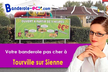 Banderole pas cher fabriqué sur mesure à Tourville-sur-Sienne (Manche/50200)