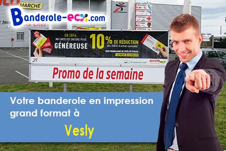 Impression de votre banderole publicitaire à Vesly (Manche/50430)