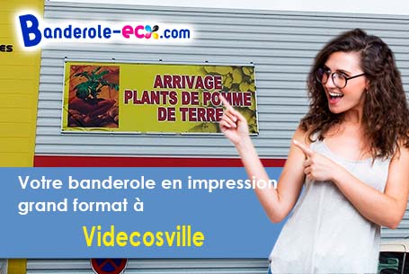 Impression de votre banderole personnalisée à Videcosville (Manche/50630)