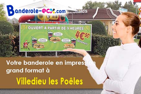 Impression de votre banderole publicitaire à Villedieu-les-Poêles (Manche/50800)
