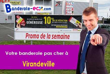 Banderole pas cher fabriqué sur mesure à Virandeville (Manche/50690)