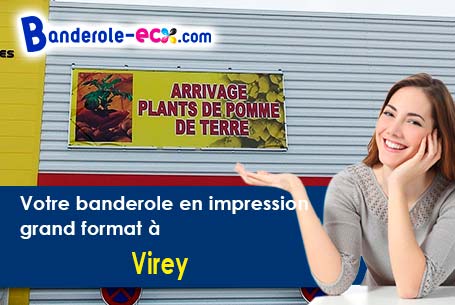 Impression de votre banderole publicitaire à Virey (Manche/50600)