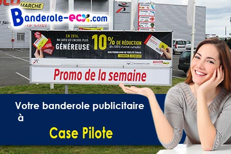 Création graphique gratuite de votre banderole publicitaire à Case-Pilote (Martinique/97222)