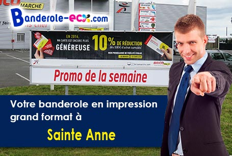 Création graphique inclus pour votre banderole publicitaire à Sainte-Anne (Martinique/97227)