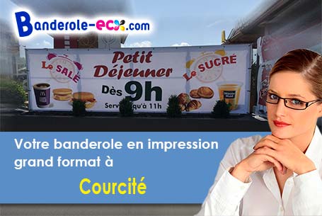 Réalisation de votre banderole publicitaire à Courcité (Mayenne/53700)