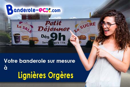 Réalisation de votre banderole publicitaire à Lignières-Orgères (Mayenne/53140)
