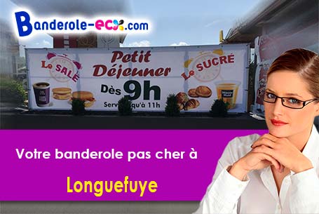 Banderole pas cher pour vos expositions à Longuefuye (Mayenne/53200)