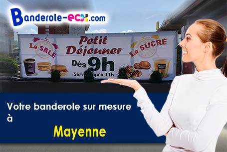 Banderole pas cher pour vos expositions à Mayenne (Mayenne/53100)