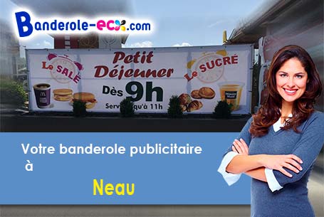 Réalisation de votre banderole publicitaire à Neau (Mayenne/53150)