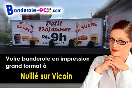 Banderole pas cher pour vos expositions à Nuillé-sur-Vicoin (Mayenne/53970)