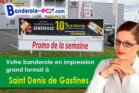 Fabrication de votre banderole personnalisée à Saint-Denis-de-Gastines (Mayenne/53500)