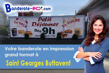 Fabrication de votre banderole personnalisée à Saint-Georges-Buttavent (Mayenne/53100)