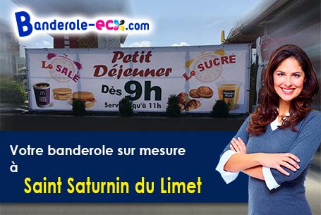 Banderole pas cher pour vos expositions à Saint-Saturnin-du-Limet (Mayenne/53800)