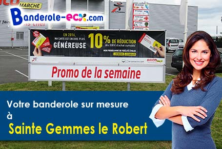 Réalisation de votre banderole publicitaire à Sainte-Gemmes-le-Robert (Mayenne/53600)