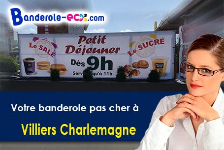 Réalisation de votre banderole publicitaire à Villiers-Charlemagne (Mayenne/53170)