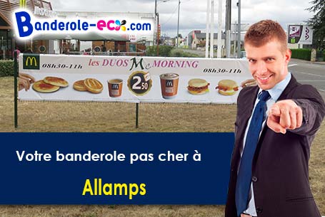 Banderole pas cher pour vos expositions à Allamps (Meurthe-et-Moselle/54112)