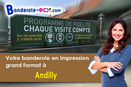 Banderole pas cher pour vos expositions à Andilly (Meurthe-et-Moselle/54200)