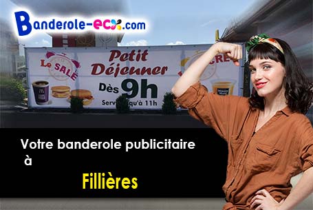 Réalisation de votre banderole publicitaire à Fillières (Meurthe-et-Moselle/54560)
