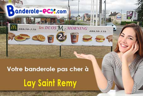 Banderole pas cher pour vos expositions à Lay-Saint-Remy (Meurthe-et-Moselle/54570)