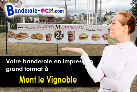 Fabrication de votre banderole personnalisée à Mont-le-Vignoble (Meurthe-et-Moselle/54113)