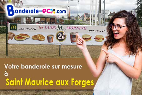 Banderole pas cher pour vos expositions à Saint-Maurice-aux-Forges (Meurthe-et-Moselle/54540)