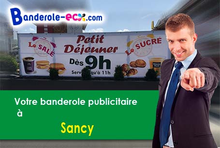 Banderole pas cher pour vos expositions à Sancy (Meurthe-et-Moselle/54560)
