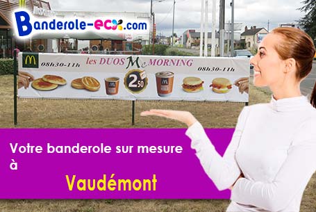 Banderole pas cher pour vos expositions à Vaudémont (Meurthe-et-Moselle/54330)