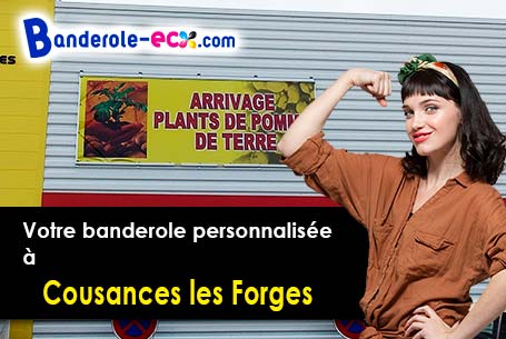 Banderole pas cher pour vos expositions à Cousances-les-Forges (Meuse/55170)