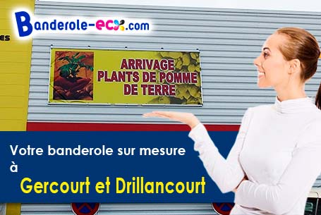 Banderole pas cher pour vos expositions à Gercourt-et-Drillancourt (Meuse/55110)