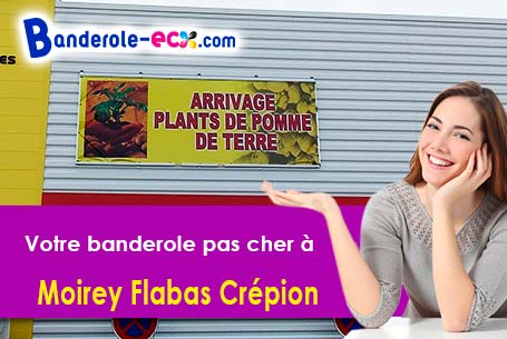 Banderole pas cher pour vos expositions à Moirey-Flabas-Crépion (Meuse/55150)