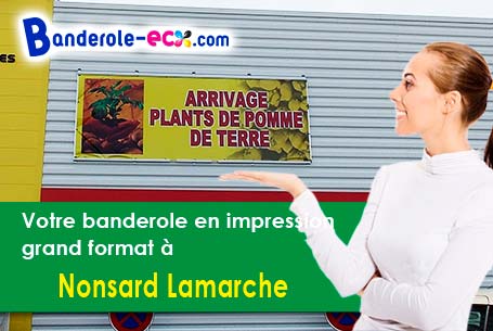 Réalisation de votre banderole publicitaire à Nonsard-Lamarche (Meuse/55210)