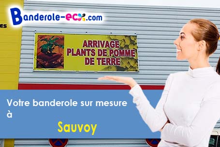 Fabrication de votre banderole personnalisée à Sauvoy (Meuse/55190)