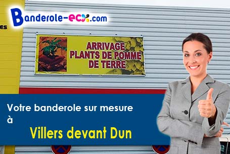 Réalisation de votre banderole publicitaire à Villers-devant-Dun (Meuse/55110)
