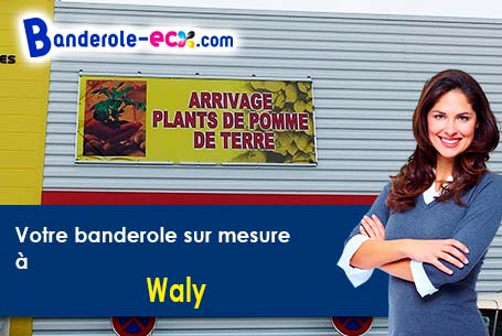 Banderole pas cher pour vos expositions à Waly (Meuse/55250)