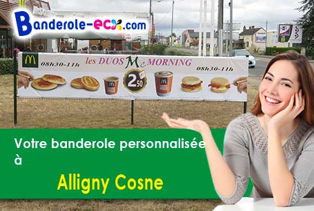 Banderole publicitaire pour vos manifestations à Alligny-Cosne (Nièvre/58200)