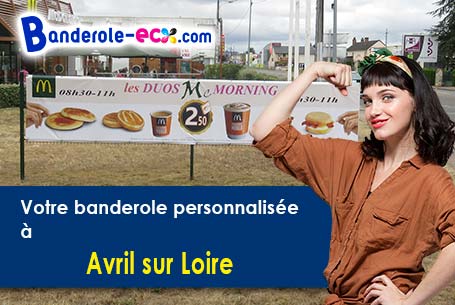 Banderole personnalisée pour vos manifestations à Avril-sur-Loire (Nièvre/58300)