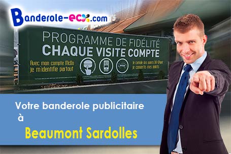 Banderole personnalisée pour vos manifestations à Beaumont-Sardolles (Nièvre/58270)