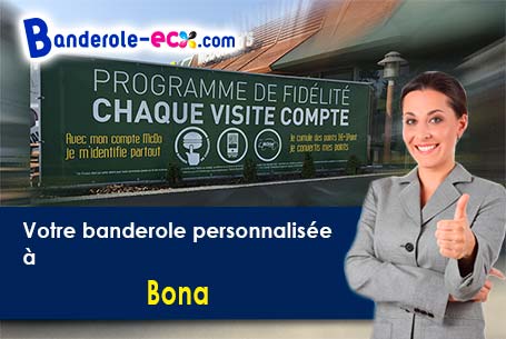 Banderole publicitaire pour vos manifestations à Bona (Nièvre/58330)