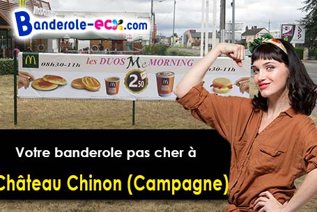 Banderole publicitaire pour vos manifestations à Château-Chinon Campagne (Nièvre/58120)