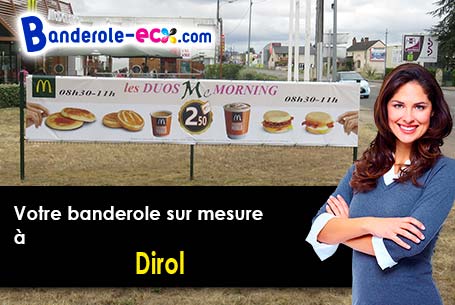 Banderole publicitaire pour vos manifestations à Dirol (Nièvre/58190)