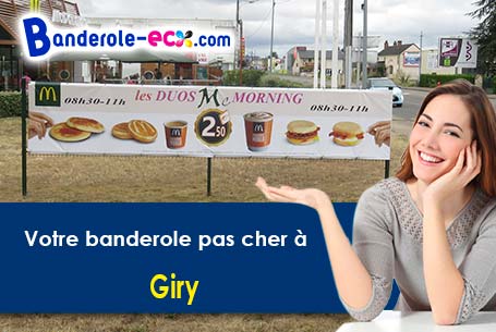 Banderole publicitaire pour vos manifestations à Giry (Nièvre/58700)