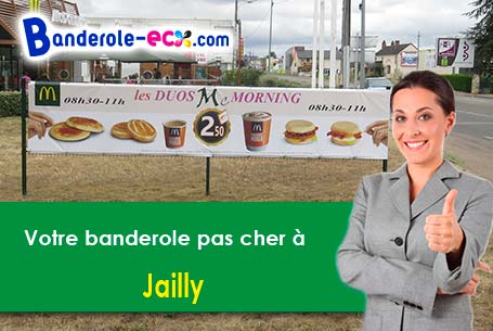 Banderole personnalisée pour vos manifestations à Jailly (Nièvre/58330)