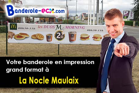 Banderole publicitaire pour vos manifestations à La Nocle-Maulaix (Nièvre/58250)