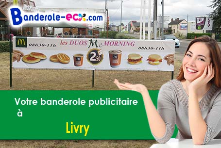 Banderole personnalisée pour vos manifestations à Livry (Nièvre/58240)